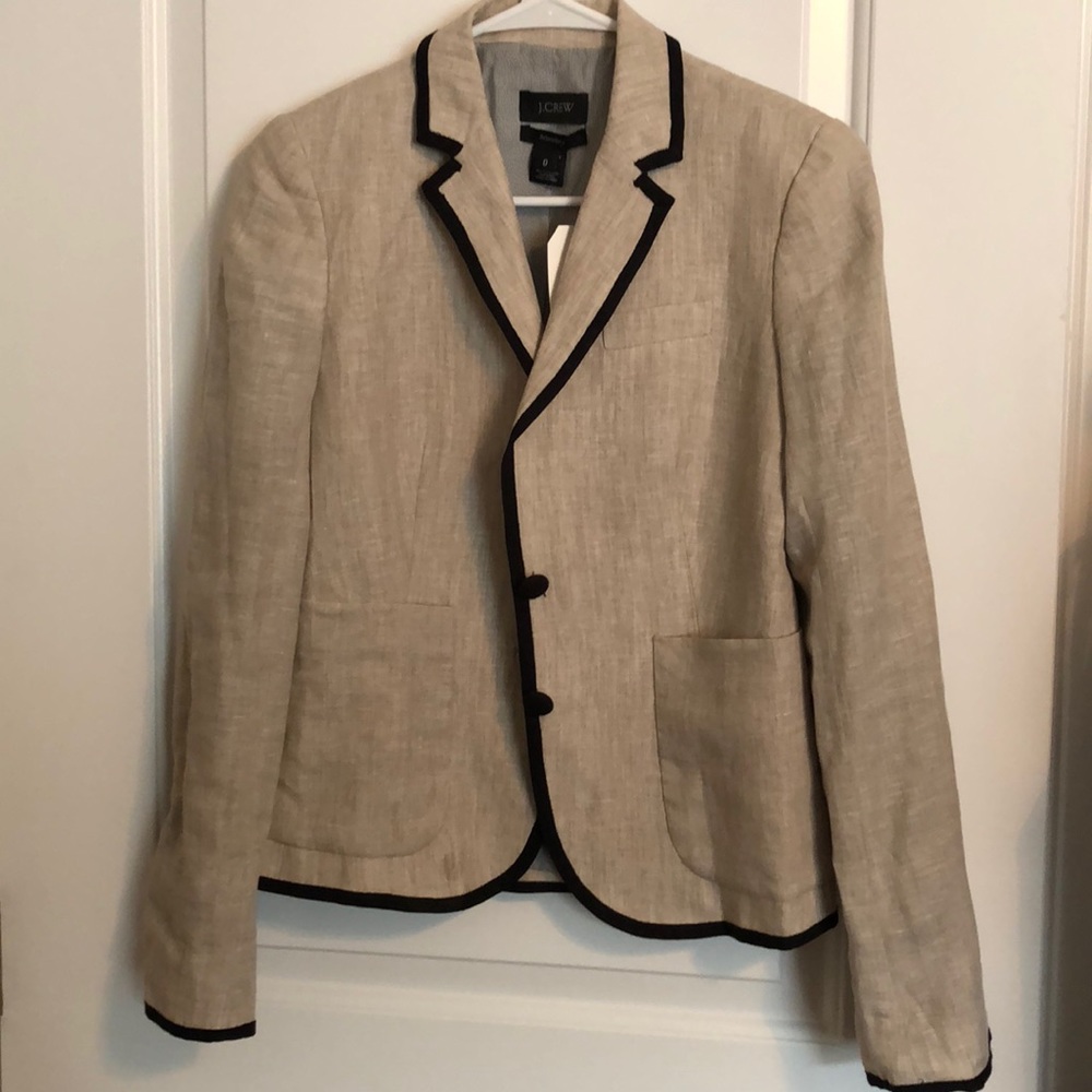 *SOLD* J. Crew Schoolboy Linen Blazer sz 0